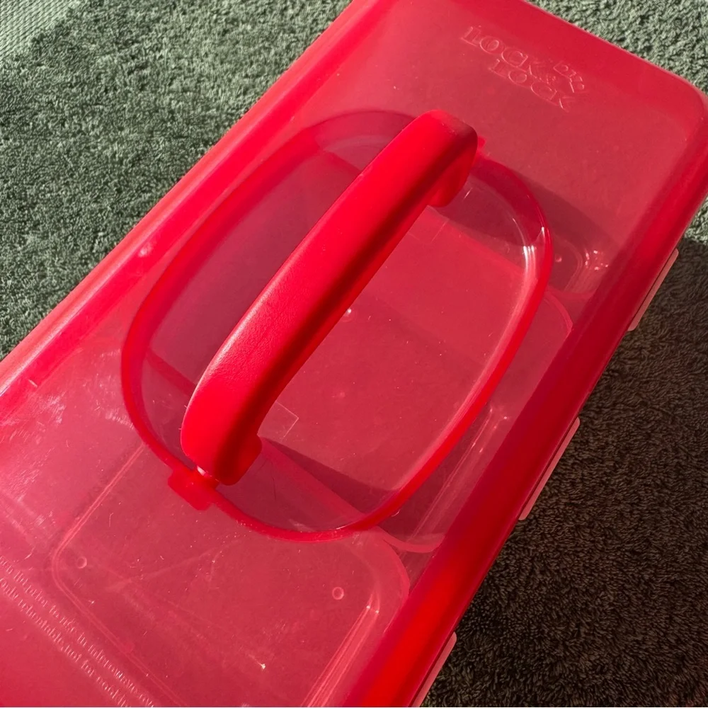 Lock & Lock Red Trio Storage Container - Picture 2 of 7
